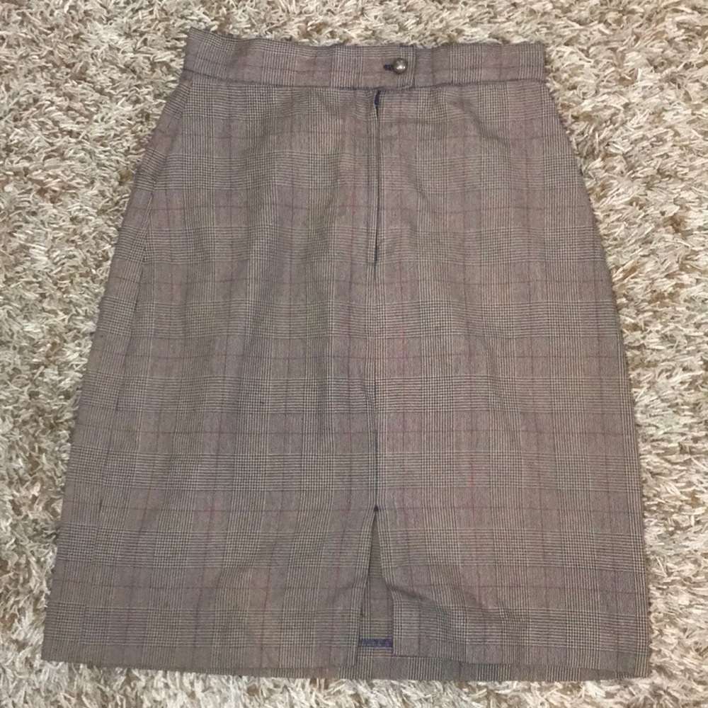 Roberto Orsini vintage plaid skirt